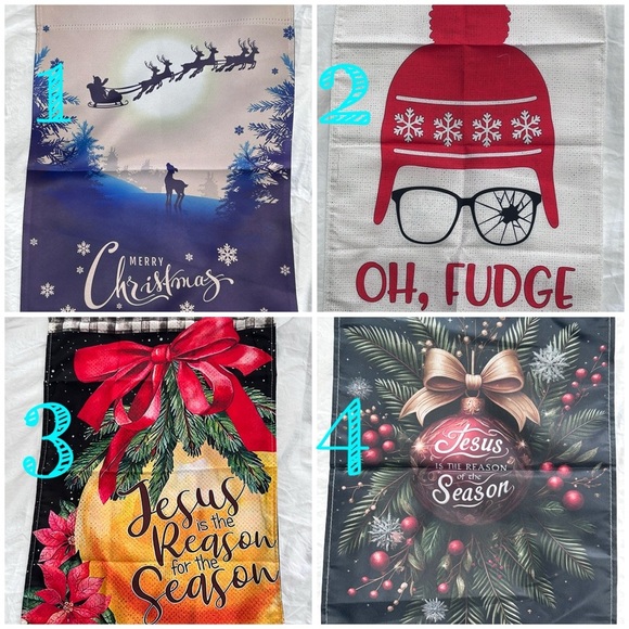 Other - Choice - Poly Weatherproof Christmas garden flag